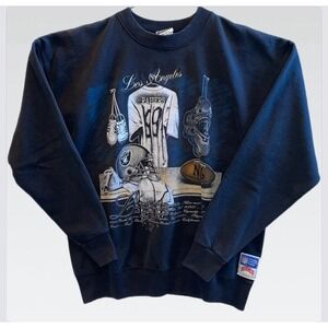 Vintage 1993 Nutmeg Los Angeles Raiders NFL Crew‎ Neck Sweatshirt Men's XL USA